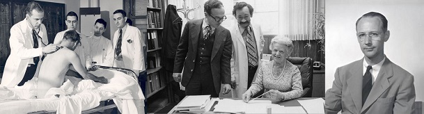 W. Barry Wood Jr., MD (left), Gerald Medoff, MD (center), Carl G. Harford, MD (right).