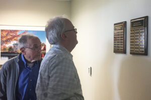 Dr. Medoff honored with plaque representing the annual Gerald Medoff, MD Visiting Professors