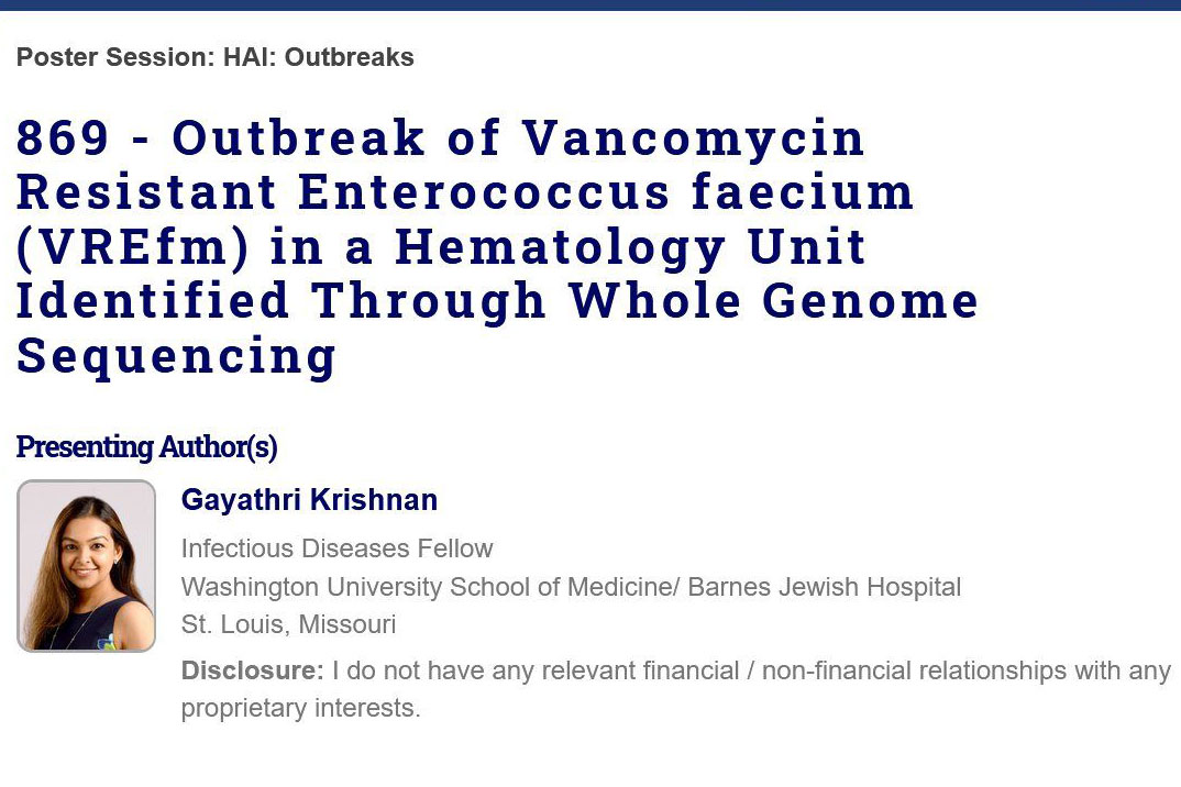 Five fellows present 9 posters at IDWEEK 2020 - Division of Infectious ...