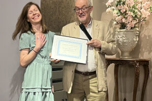 Courtney Chrisler, MD receives the Dr. J. Russell Little Clinical Teacher Award