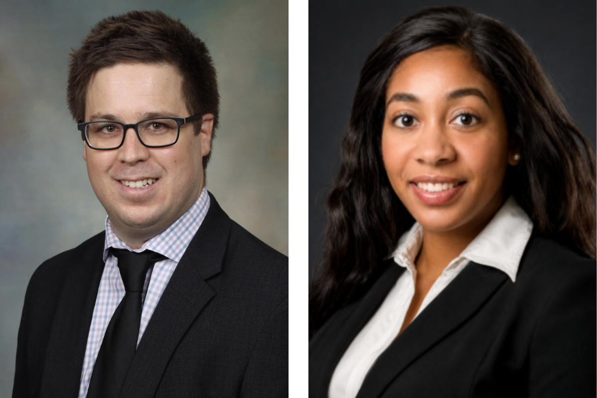 Infectious Diseases fellows Cunningham and Hendrix receive the 2026 Knowlton Incentive for Excellence Award
