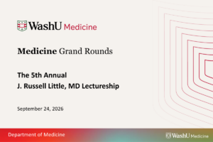 Visiting speaker presents at annual J. Russell Little, MD Lectureship