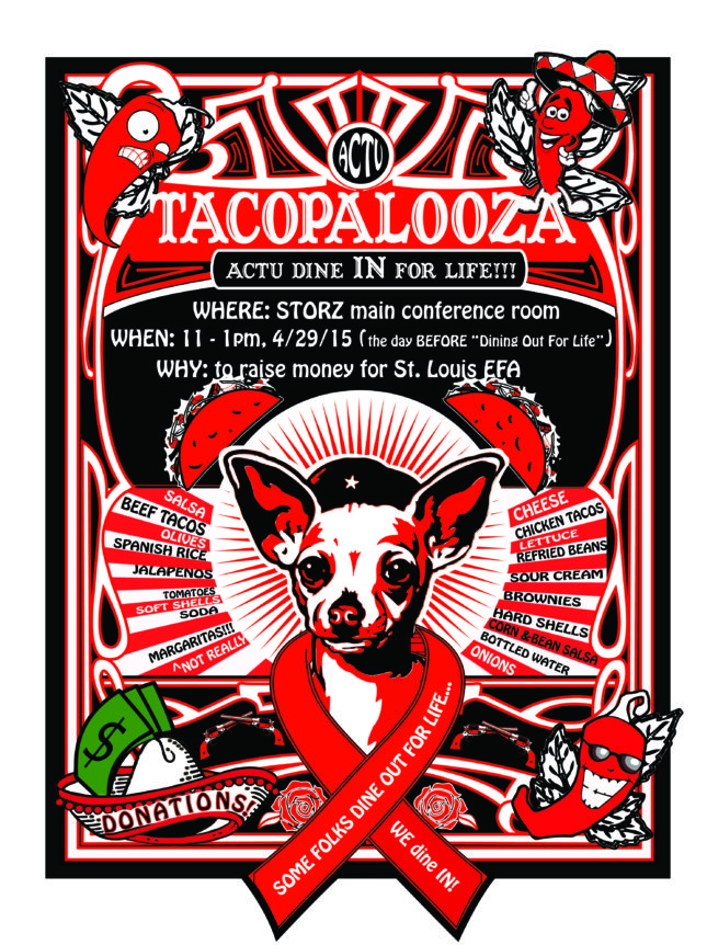In 2015 we raised money for the St. Louis Effort for Aids (EFA) with a Taco-palooza!