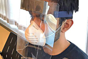 Washington University medical students design reusable face shields