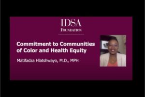 Dr. Matifadza Hlatshwayo, MD, MPH highlighted by IDSA Foundation during Black History Month