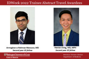 Fellows receive IDWeek 2022 Abstract Travel Awards