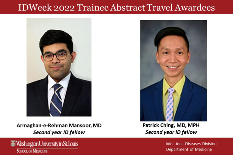 Fellows receive IDWeek 2022 Abstract Travel Awards Division of