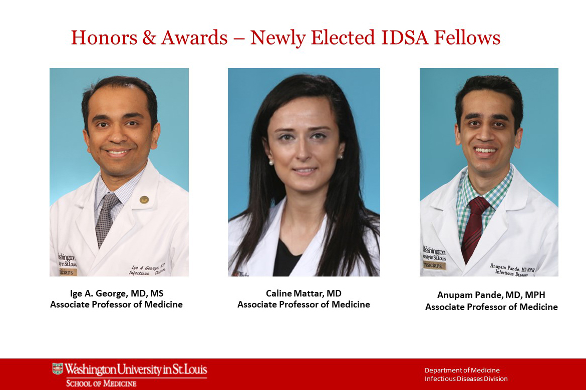 Congratulations to our newly elected IDSA Fellows