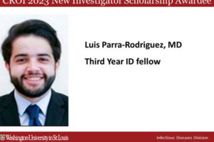 Luis Parra-Rodriguez received CROI scholarship award.