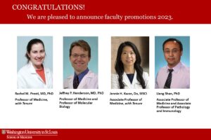 We are pleased to announce faculty promotions for Presti, Henderson, Kwon and Shan.