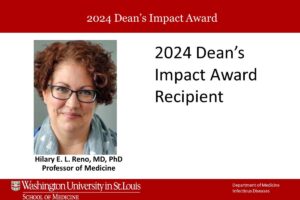 Hilary Reno receives Dean’s Impact Award