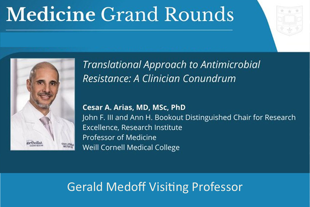 WashU ID welcomes the Gerald Medoff Visiting Professor, Dr. Cesar A. Arias